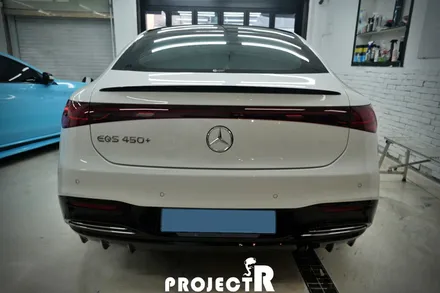벤츠 전기차 EQS 450+ 루프스킨 사이드미러 부분 포인트 랩핑 by 부천 상동 프로젝트R / 부천 원미구 상동