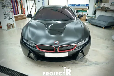 BMW i8 전체 랩핑, 에이버리 슈프림 유광 라임 그린 자동차 래핑 by 부천 상동 프로젝트알 / 부천 원미구 상동