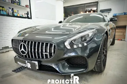 벤츠 AMG GT 3M 썬플라워 전체 랩핑, 인천 부평 자동차 래핑 전문 프로젝트알 / 부천 원미구 상동