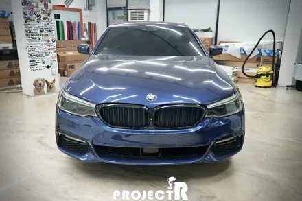 BMW 5시리즈 전체 랩핑, 520d 에이버리 락그레이 시멘트 랩핑, 부천 자동차래핑 프로젝트알 / 부천 원미구 상동
