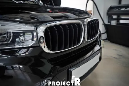 BMW X6 크롬 죽이기, 유광블랙 부분 포인트 랩핑, 부천 자동차래핑 프로젝트알 / 부천 원미구 상동