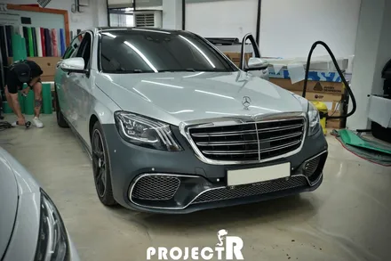 벤츠 S클래스 S500 전체 랩핑, 에이버리 이클립스 메탈릭 자동차 래핑 in 부천 프로젝트알 / 부천 원미구 상동