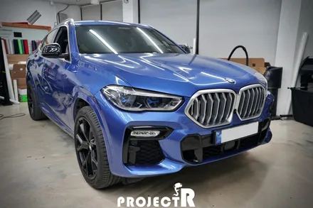 BMW X6 에이버리 사틴 화이트펄 전체 랩핑, 크롬죽이기 / 부천랩핑 프로젝트알 / 부천 원미구 상동