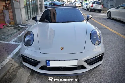 포르쉐 911 타르가 4 GTS 부분랩핑, 사이드미러 카본 포인트 랩핑, 부천 프로젝트알 / 부천 원미구 상동