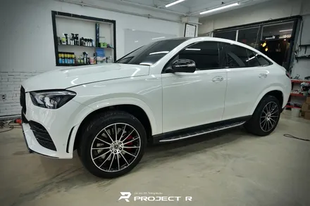 벤츠 GLE 400d 투톤랩핑, 상판 3M2080 유광블랙 부분 랩핑 시공, 부천 프로젝트알 / 부천 원미구 상동