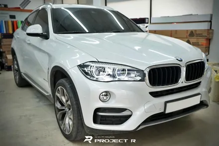 BMW X6 윈도우 몰딩 크롬죽이기, 유광블랙 부분 포인트 랩핑 시공 / 부천 프로젝트알 / 부천 원미구 상동