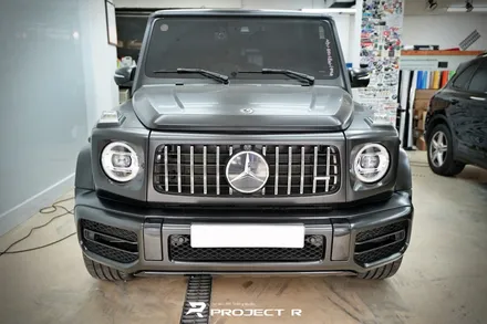 벤츠 G63 AMG 지바겐 3M 사틴블랙 부분 랩핑 시공, 부천 자동차랩핑 프로젝트알 / 부천 원미구 상동