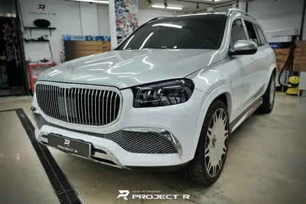 벤츠 마이바흐 GLS600 듀오톤 투톤랩핑, 상단 3M2080 유광블랙 시공, 부천랩핑 프로젝트알 / 부천 원미구 상동