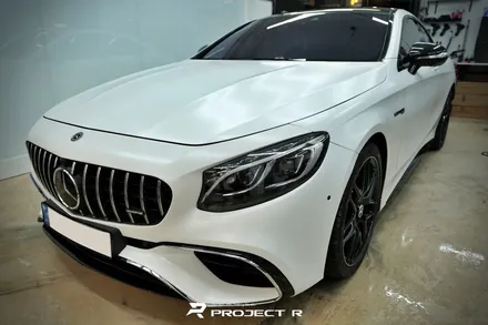 벤츠 S63 AMG 쿠페 전면 유리 보호필름, 스텍 다이노플렉스 윈드쉴드 시공 in 부천 프로젝트알 / 부천 원미구 상동