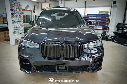 BMW X7 40i 에이버리 사틴실버메탈릭 전체 랩핑, 부천랩핑 프로젝트알 / 부천 원미구 상동