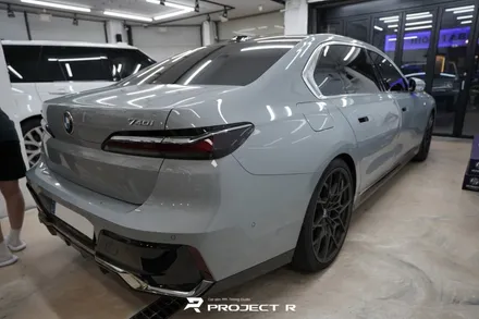 부천 BMW 7시리즈 740i 듀오톤 랩핑, 상단 울트라핏 카본 PPF 시공, 프로젝트알 / 부천 원미구 상동