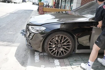 벤츠 S클래스 S500 비닐프로그 매트블랙 전체 랩핑 재시공, 부천 자동차래핑 프로젝트알 / 부천 원미구 상동