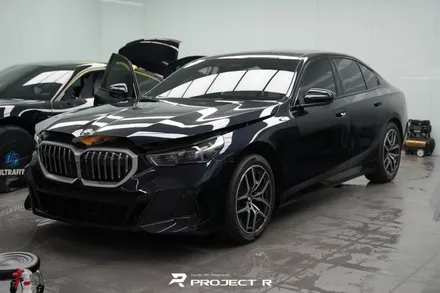 부천 BMW 5시리즈 530i 전체 PPF, 울트라핏 블랙PPF 시공, 프로젝트알 / 부천 원미구 상동