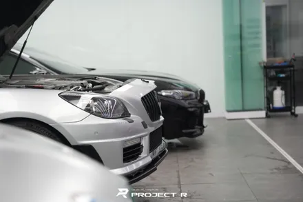 벤츠 SLK55 AMG 전체 랩핑, 오토벨벳 사틴 그린헬 시공, 부천 자동차랩핑 프로젝트R / 부천 원미구 상동