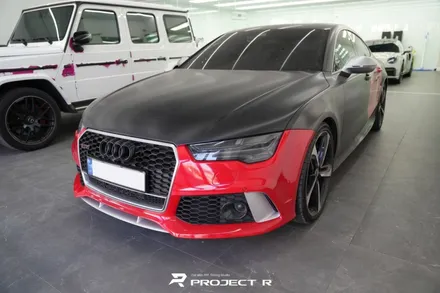 아우디 RS7 전체랩핑 3M2080 배틀쉽그레이, 부천 약대동 자동차랩핑 프로젝트알 / 부천 원미구 상동