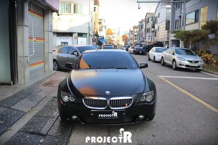BMW e63 650i 에이버리 사틴블랙 전체 풀 랩핑 시공기 by 부평, 부천 랩핑 전문 프로젝트R / 부천 원미구 상동