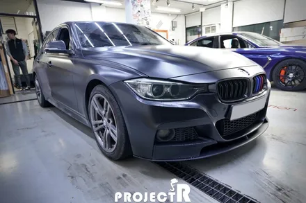 BMW 3시리즈 에이버리 사틴블랙 전체 랩핑 부분 재시공기 by 인천부평 자동차래핑 프로젝트R / 부천 원미구 상동