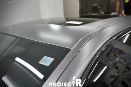 BMW 5시리즈 528i 에이버리 사틴그레이 전체 랩핑, 부천 자동차 래핑 전문 프로젝트R / 부천 원미구 상동