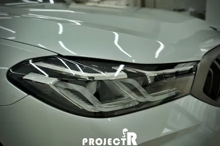 BMW 5시리즈 5GT 그릴 포인트 랩핑 크롬 죽이기 및 본넷 헤드라이트 PPF 보호필름 시공기 by 프로젝트알 / 부천 원미구 상동