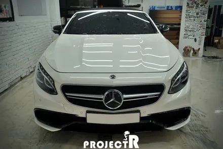 벤츠 S63 AMG 카브리올레 전체 랩핑, 에이버리 그레이 자동차 래핑 by 부천 프로젝트알 / 부천 원미구 상동