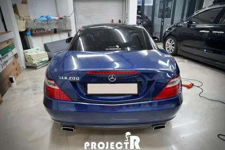 벤츠 SLK200 전체 랩핑, 에이버리 다크 블루 메탈릭 자동차 래핑 시공기 by 인천 부평 프로젝트알 / 부천 원미구 상동