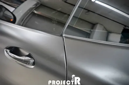 벤츠 AMG GT 전체 랩핑, 에이버리 사틴블랙 자동차 래핑, 부천랩핑 프로젝트알 / 부천 원미구 상동