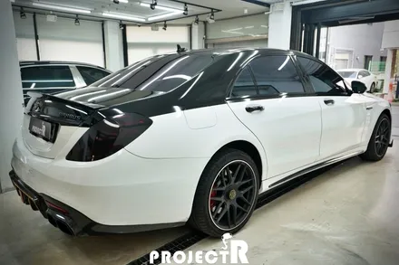 벤츠 S63 AMG 투톤 전체 랩핑, 부천 수입차 랩핑 전문 프로젝트알 / 부천 원미구 상동