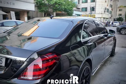 벤츠 S클래스 S500 전체 랩핑, 에이버리 이클립스 메탈릭 자동차 래핑 in 부천 프로젝트알 / 부천 원미구 상동