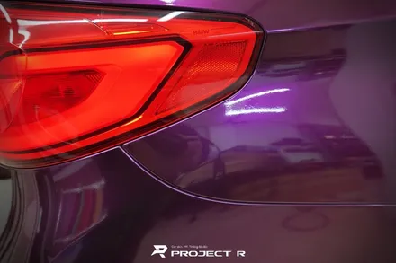 BMW 5시리즈 전체 랩핑, 비닐프로그 그레이프 퍼플 시공, 부천랩핑 전문 프로젝트알 / 부천 원미구 상동