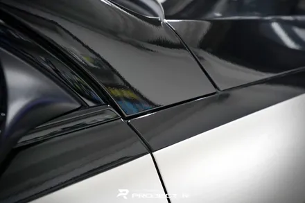 벤츠 GLE 400d 투톤랩핑, 상판 3M2080 유광블랙 부분 랩핑 시공, 부천 프로젝트알 / 부천 원미구 상동