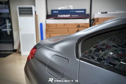 BMW 6시리즈 M6 그란쿠페 전체 랩핑, 에이버리 슈프림 사틴 그라파이트 메탈릭 시공, 부천랩핑 프로젝트알 / 부천 원미구 상동