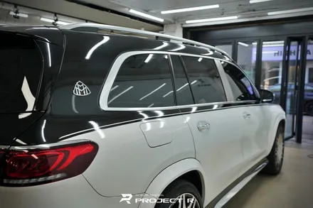 벤츠 마이바흐 GLS600 듀오톤 투톤랩핑, 상단 3M2080 유광블랙 시공, 부천랩핑 프로젝트알 / 부천 원미구 상동