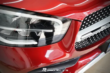 벤츠 GLC 300e 쿠페 전체 랩핑, 비닐프로그 고광택 루퍼스 레드, 부천랩핑 프로젝트알 / 부천 원미구 상동