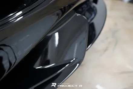 맥라렌 765LT 앞범퍼 사고, 울트라핏 블랙 PPF 재시공, 부천PPF 프로젝트알 / 부천 원미구 상동