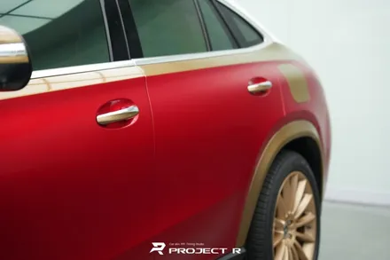 벤츠 GLE 400e 부천 랩핑 전문점에서 아이언맨 컵셉 전체 랩핑 시공 / 부천 원미구 상동