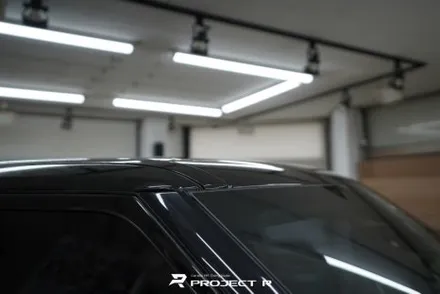 부천 랩핑 레인지로버 보그 블랙팩 시공, 루프스킨 유광블랙 부분 포인트 랩핑 / 부천 원미구 상동
