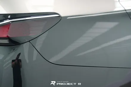 부천 랩핑, BMW 7시리즈 i7 뒷범퍼 사고 오토벨벳 리페어블랙 재시공 / 부천 원미구 상동