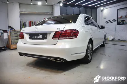 [부천 자동차 랩핑] 벤츠 E클래스 E220 에이버리 화이트펄 / 부천 원미구 상동