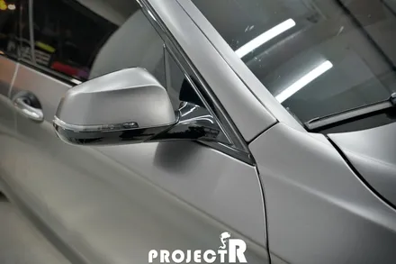 BMW 5시리즈 528i 에이버리 사틴그레이 전체 랩핑, 부천 자동차 래핑 전문 프로젝트R / 부천 원미구 상동
