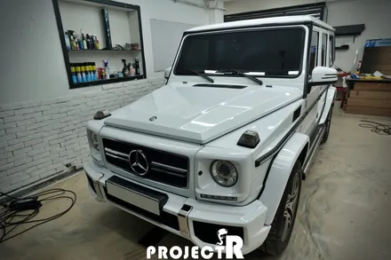 벤츠 지바겐 전체 랩핑, G63 AMG 에이버리 유광 화이트 자동차 래핑 by 부천랩핑 전문 프로젝트알 / 부천 원미구 상동