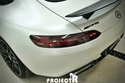 부천 랩핑 프로젝트알, 벤츠 AMG GT 에이버리 사틴 화이트 펄 전체 랩핑 / 부천 원미구 상동
