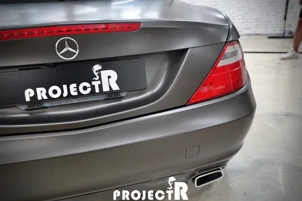 벤츠 SLK 350 전체 랩핑, 에이버리 사틴 바솔트 메탈릭  시공 in 부천 프로젝트알 / 부천 원미구 상동