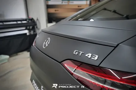 벤츠 AMG GT 전체랩핑, 3M 매트 딥 블랙(무광블랙) 시공, 부천 자동차랩핑 프로젝트알 / 부천 원미구 상동