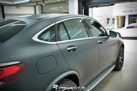 벤츠 GLC 43 AMG 에이버리 무광블랙 전체 랩핑 시공 후기, 부천 자동차랩핑 전문 프로젝트알 / 부천 원미구 상동