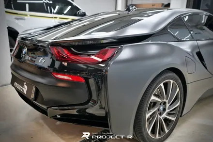 BMW i8 에이버리 사틴블랙 전체랩핑 시공, 부천 자동차랩핑 프로젝트알 / 부천 원미구 상동