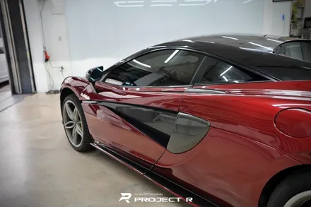 맥라렌 570S 비닐프로그 메탈릭 루푸스 레드 전체 랩핑 시공, 부천 자동차랩핑 프로젝트알 / 부천 원미구 상동