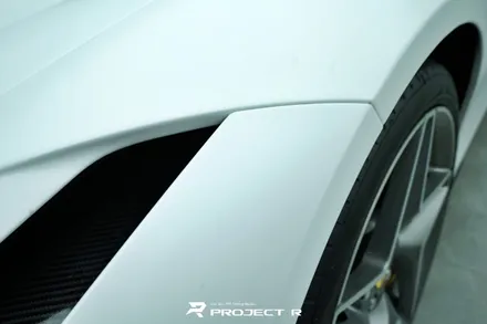 페라리 F8 스파이더 본넷 프런트 리어 범퍼 무광 PPF 재시공, 울트라핏 매트 PPF, 부천 프로젝트알 / 부천 원미구 상동
