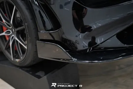 맥라렌 765LT 앞범퍼 사고, 울트라핏 블랙 PPF 재시공, 부천PPF 프로젝트알 / 부천 원미구 상동