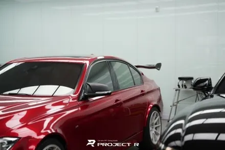 BMW 3시리즈 전체랩핑, 비닐프로그 고광택 뱀파이어 레드 시공, 부천랩핑 프로젝트알 / 부천 원미구 상동
