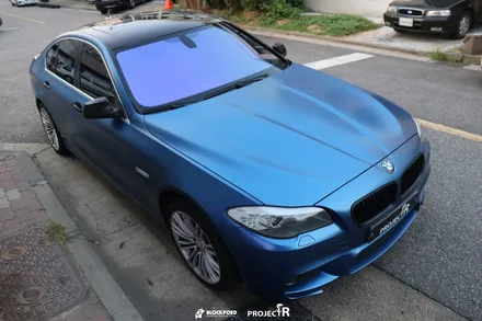 부천랩핑전문점 bmw520d 에이버리 사틴다크블루 전체랩핑 후기 / 부천 원미구 상동